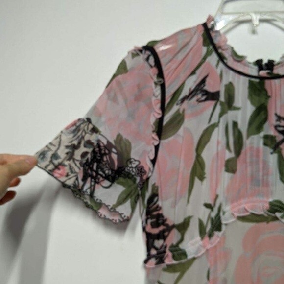 Coach Sheer Floral Midi Dress 4 2017 Collection - Picture 12 of 16